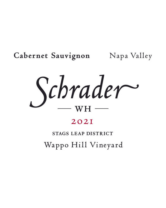 2021 Schrader Cellars Wappo Hill Vineyard Stags Leap District Cabernet Sauvignon 750ml