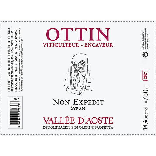 2022 Ottin Non Expedit Vallee d'Aoste Syrah 750ml