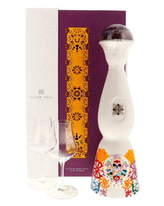 2022 Clase Azul Dia de los Muertos Tequila Colores Edition Gift Set with Glasses