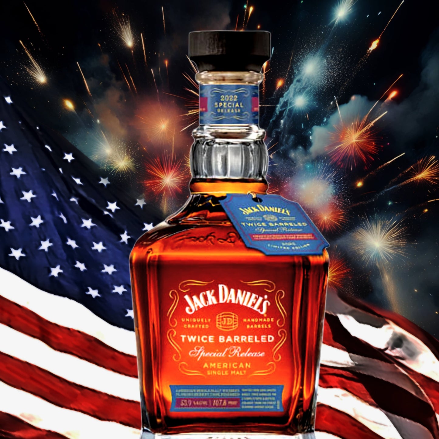 2022 Jack Daniel's Twice Barreled Special Release American Single Malt Whiskey 700ml