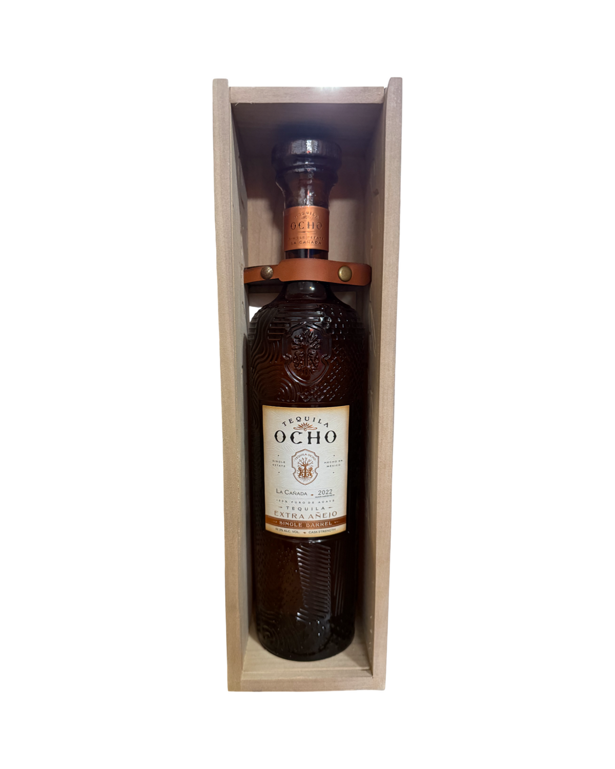 2022  Tequila Ocho La Canada Estate Single Barrel Cask Strength Extra Anejo Tequila 750ml