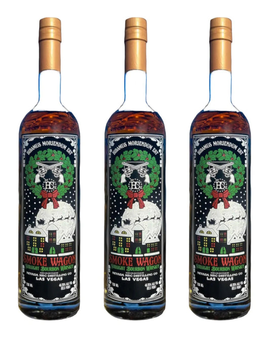 2023 Smoke Wagon Christmas Edition Straight Bourbon Whiskey Bundle 3-Pack