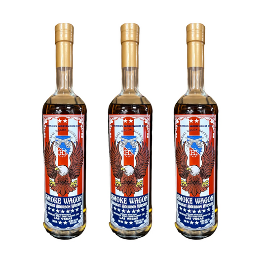 2024 Smoke Wagon Fourth of July Edition Straight Bourbon Whiskey Bundle 750ml 3-Pack