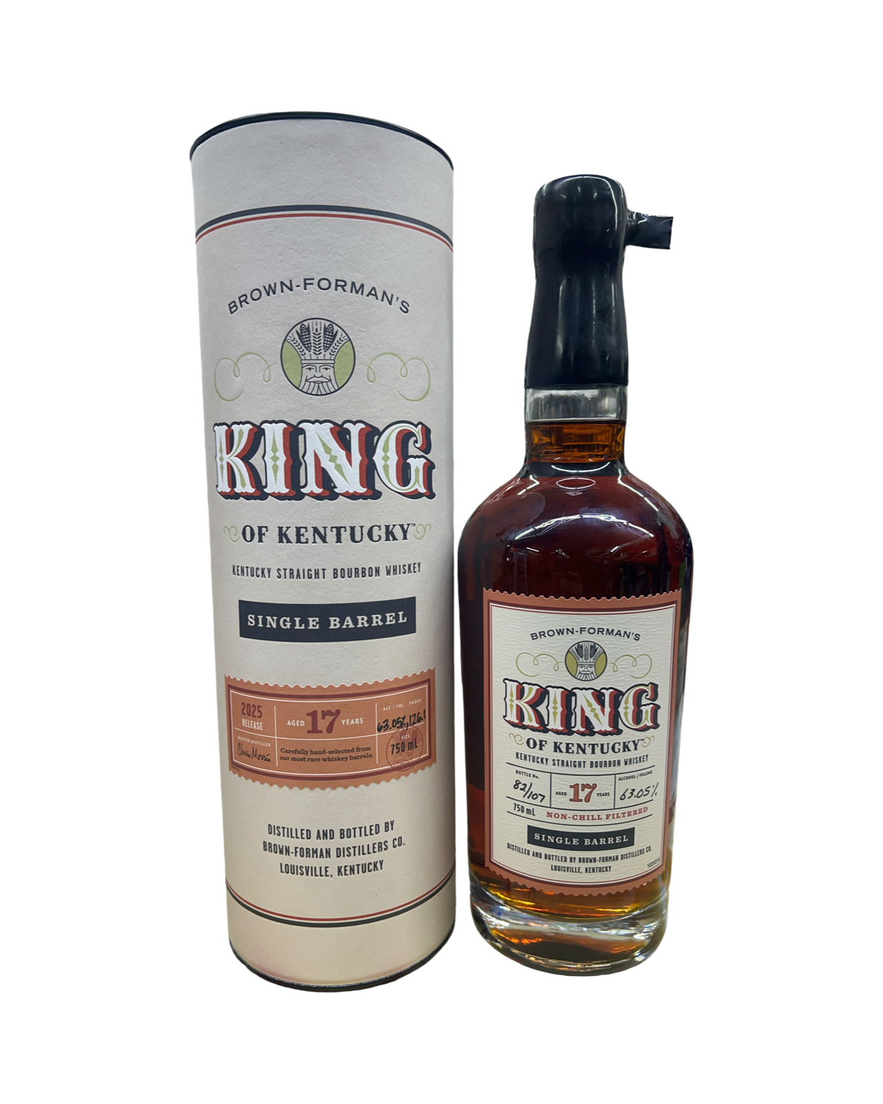 2025 Brown Formans King of Kentucky Single Barrel 17 Year Old Kentucky Straight Bourbon Whiskey