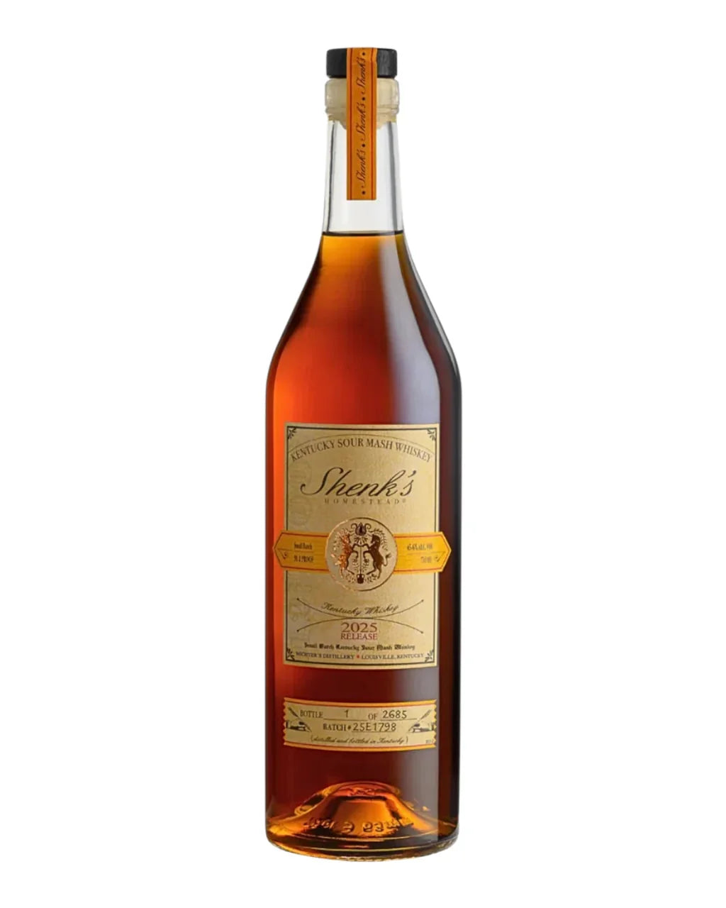 2025 Shenk's Homestead Small Batch Kentucky Sour Mash Whiskey 750ml