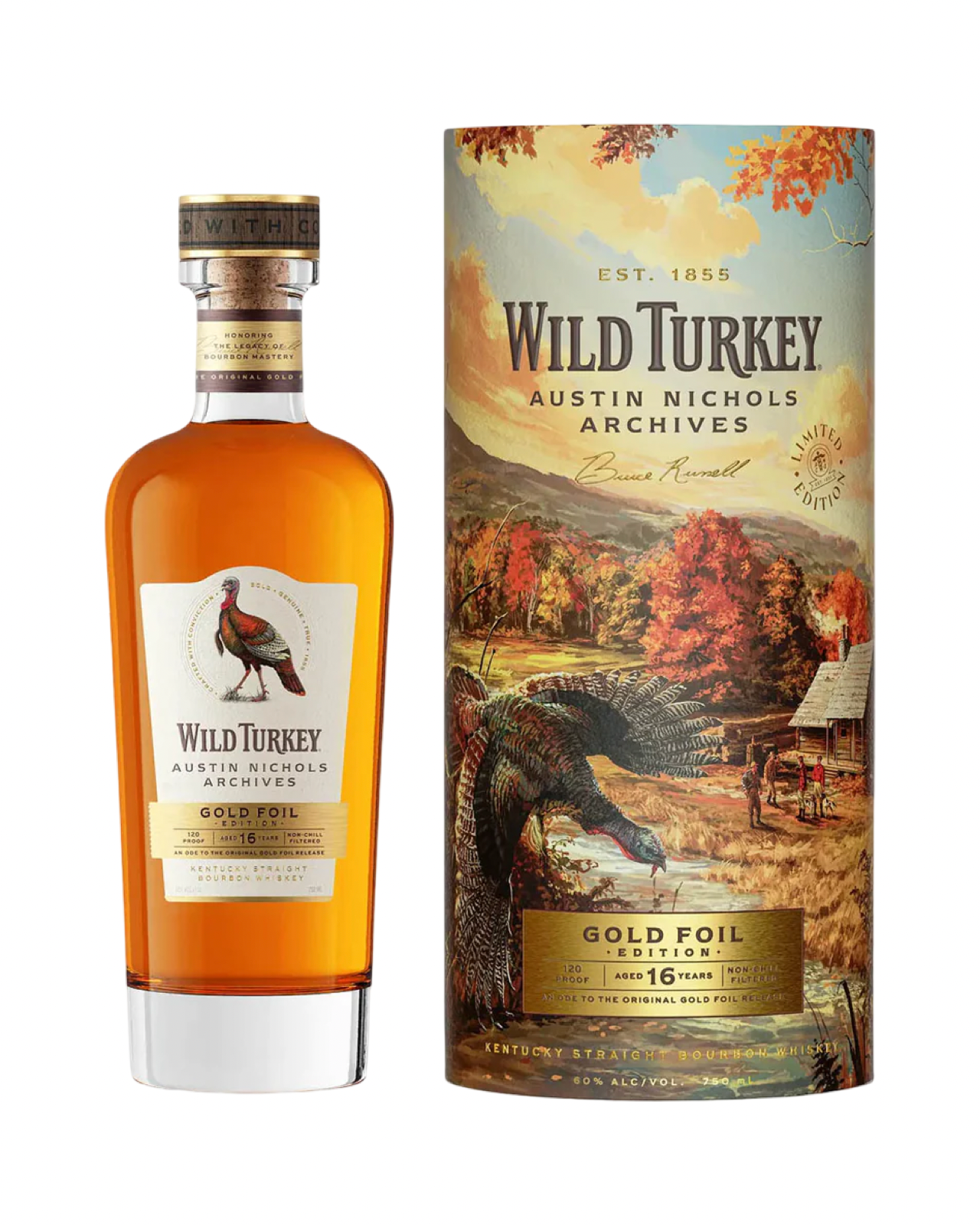 2026 Wild Turkey Austin Nichols Archives Gold Foil Edition 16 Year Old Kentucky Straight Bourbon Whiskey 750ml