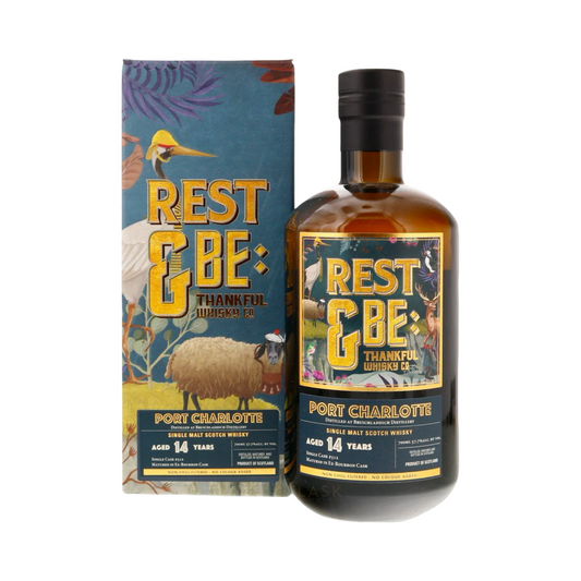 Rest & Be Thankful Whisky Co. Port Charlotte Bruichladdich 14 Year Old Single Malt Scotch Whisky 700ml