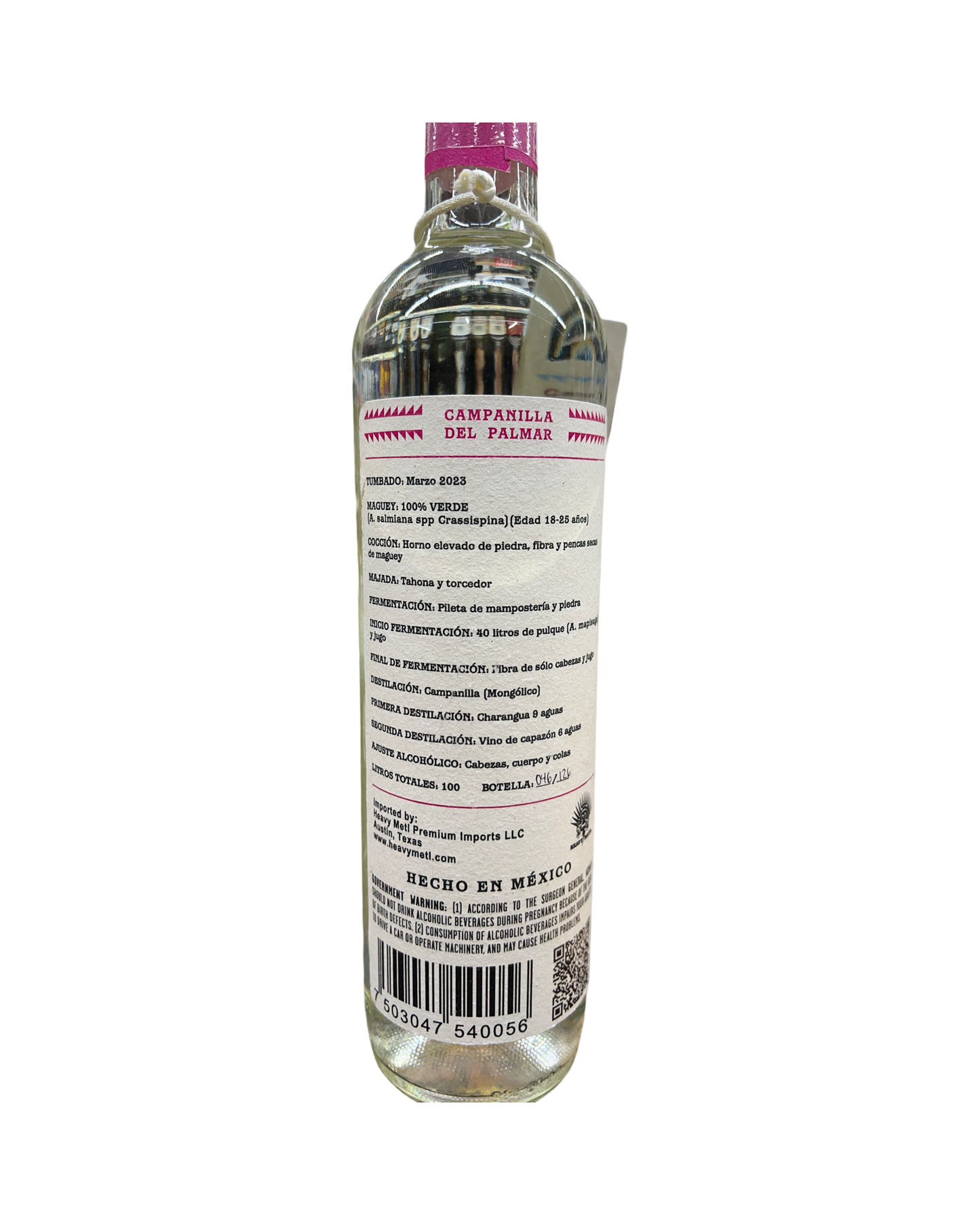Campanilla Del Palmar Verde Jaime Navarro Mezcal
