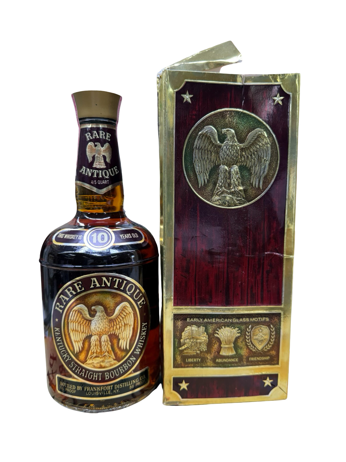 Rare Antique 10 Year Old Kentucky Straight Bourbon 1973 (Eagle Rare)