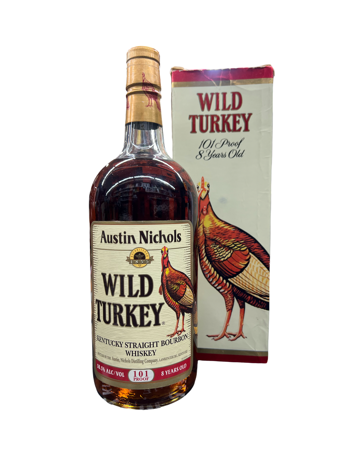 1997 Wild Turkey 8 Year Old Kentucky Straight Bourbon Whiskey 1.14Lt
