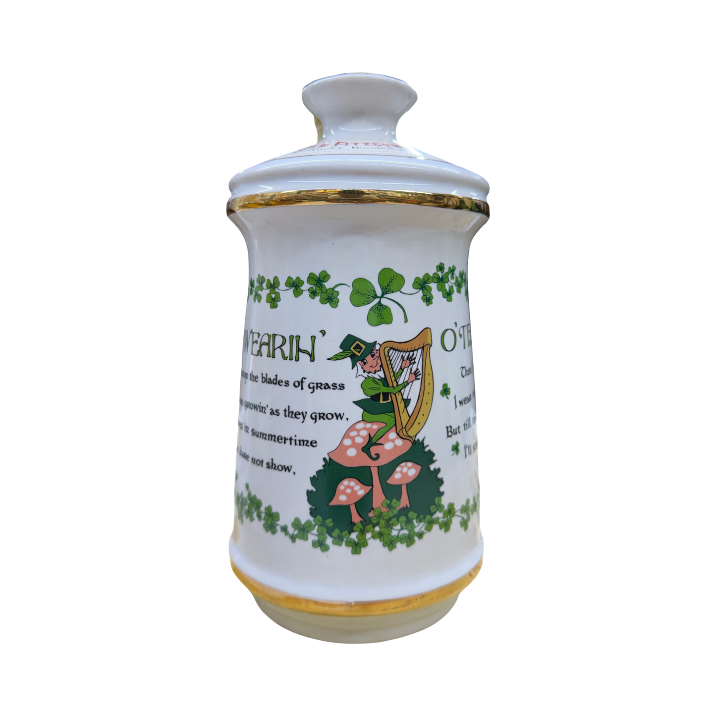 Old Fitzgerald “Leprechaun Bottle” Vintage Decanter Bourbon (Spring 1962 - 1968)
