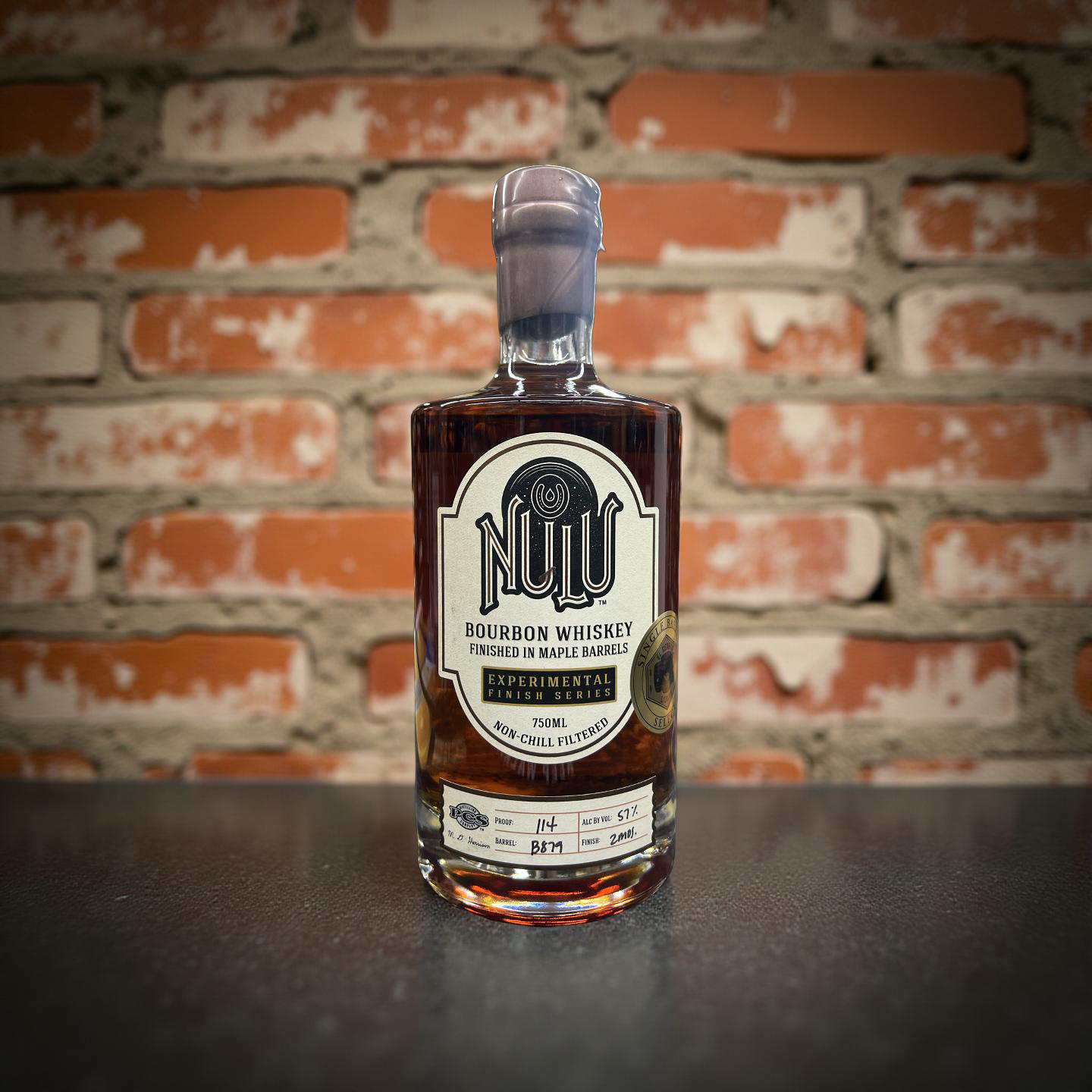 Nulu Bourbon Single Barrel Whiskey Finished In Maple Barrels (El Cerrito Exclusive)
