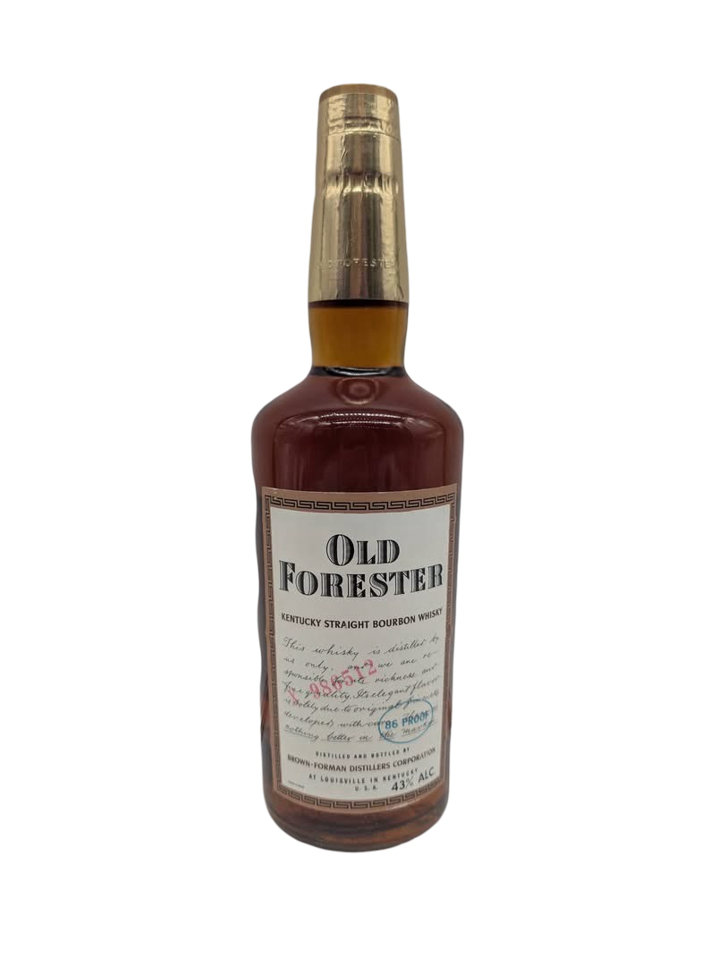 1968 Old Forester Kentucky Straight Bourbon Whiskey Export bottling