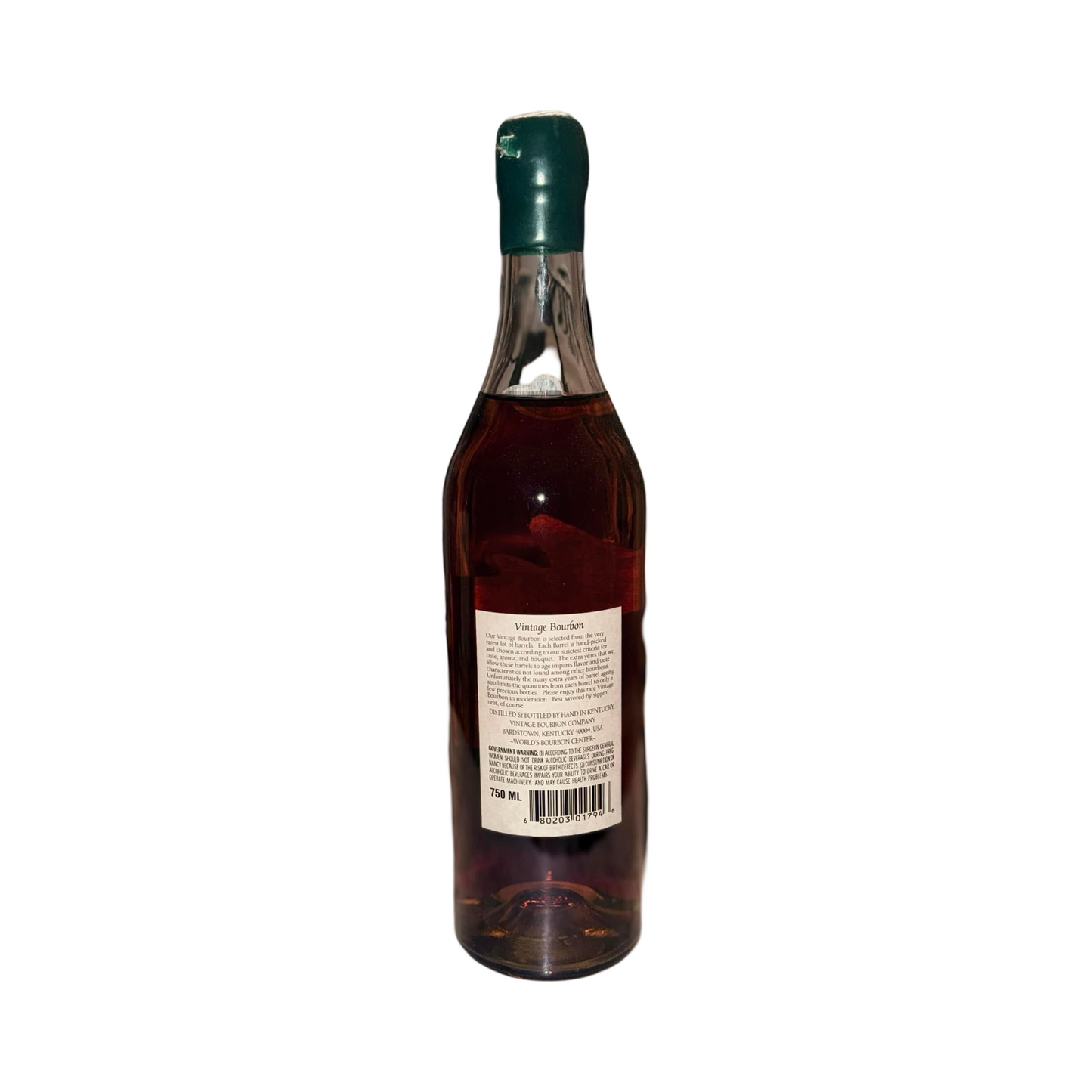 Vintage Bourbon 17 Year Old Handmade in Kentucky Bourbon Whiskey