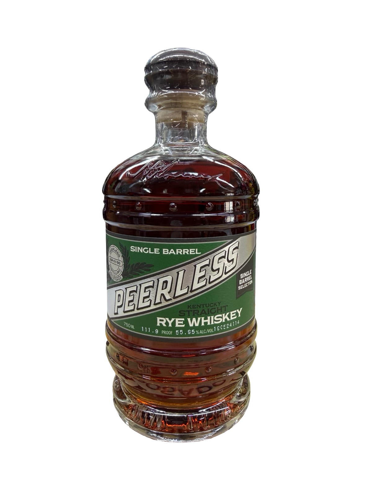 Peerless Distilling Single Barrel Rye Whiskey 111.9 proof - Selected by El Cerrito liquor
