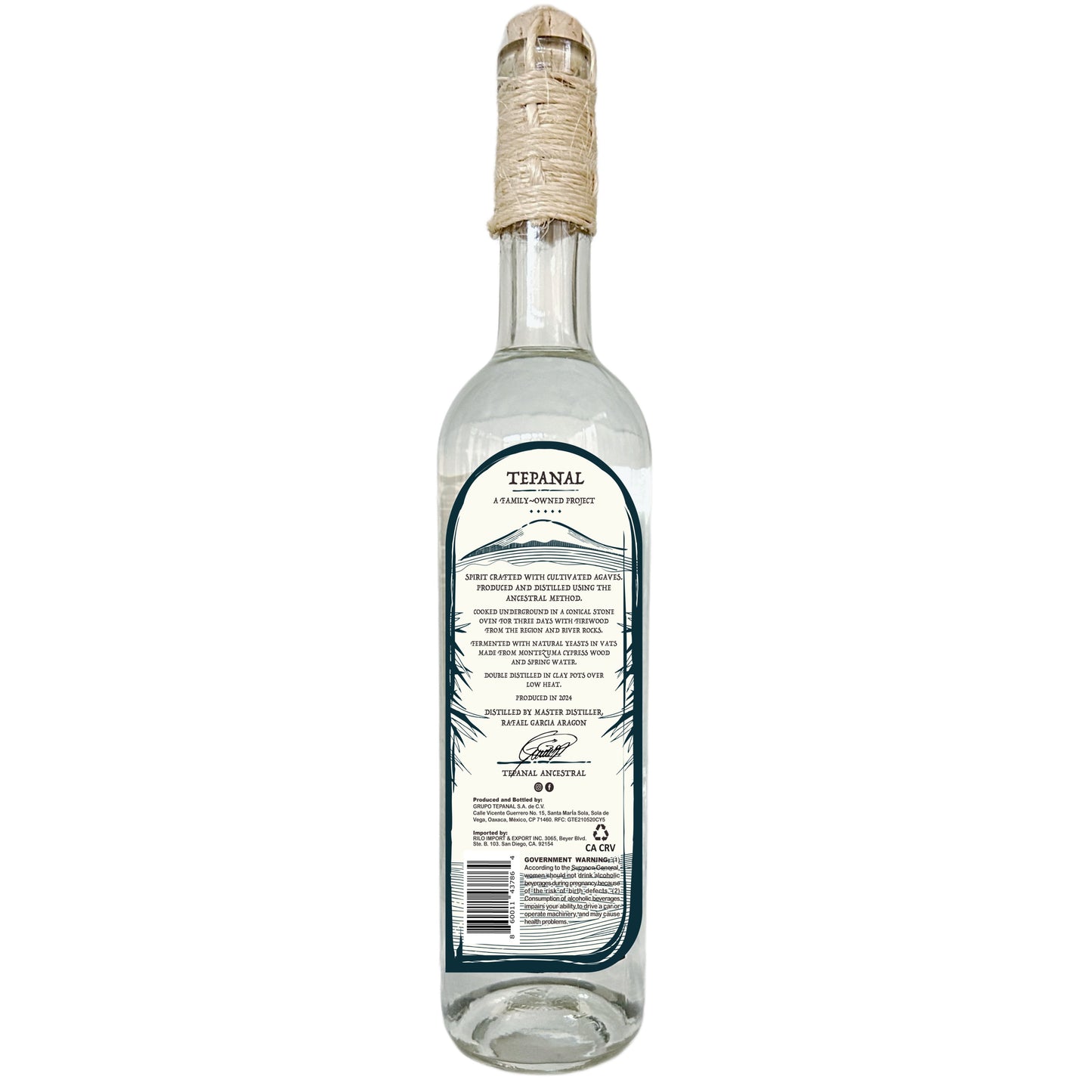 Tepanal Ensamble Arroqueno & Espadin 2 Agaves Batch : EN202402 Ancestral Agave Spirit 750ml