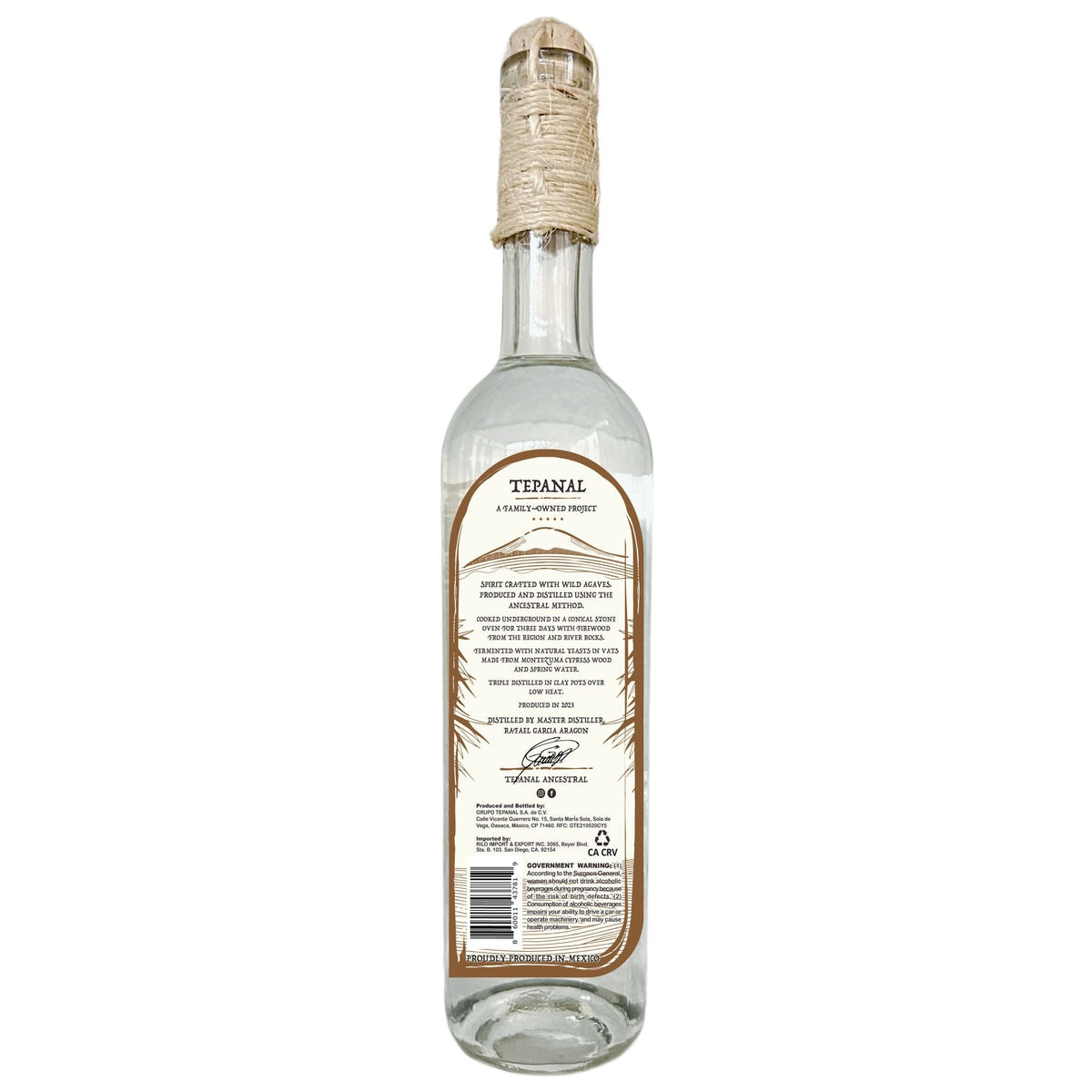 Tepanal Puntas Barril & Tobala EL Cerrito Liquor Store Pick 50% A. Karwiinski & 50% A. Potatorum Ancestral Agave Spirit  375ml