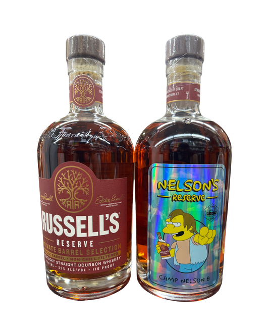 Russell's Reserve close to 11 Year Old Single Barrel (Nelson’s Reserve) El Cerrito Liquor Store Pick Kentucky Straight Bourbon Whiskey 750ml Wearhouse CN-B - Limit 2