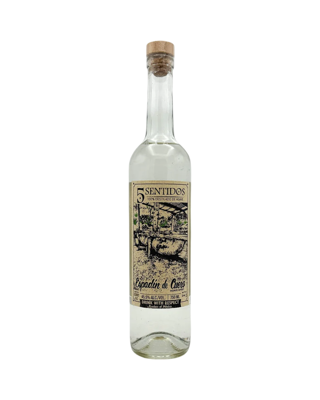 5 Sentidos Espadin De Cuero Mezcal 750ml