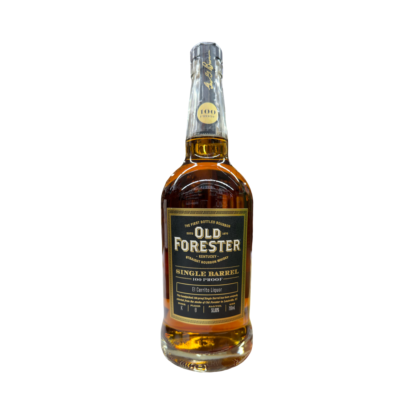 Old Forester Single Barrel 100 Proof – El Cerrito Liquor Private Selection