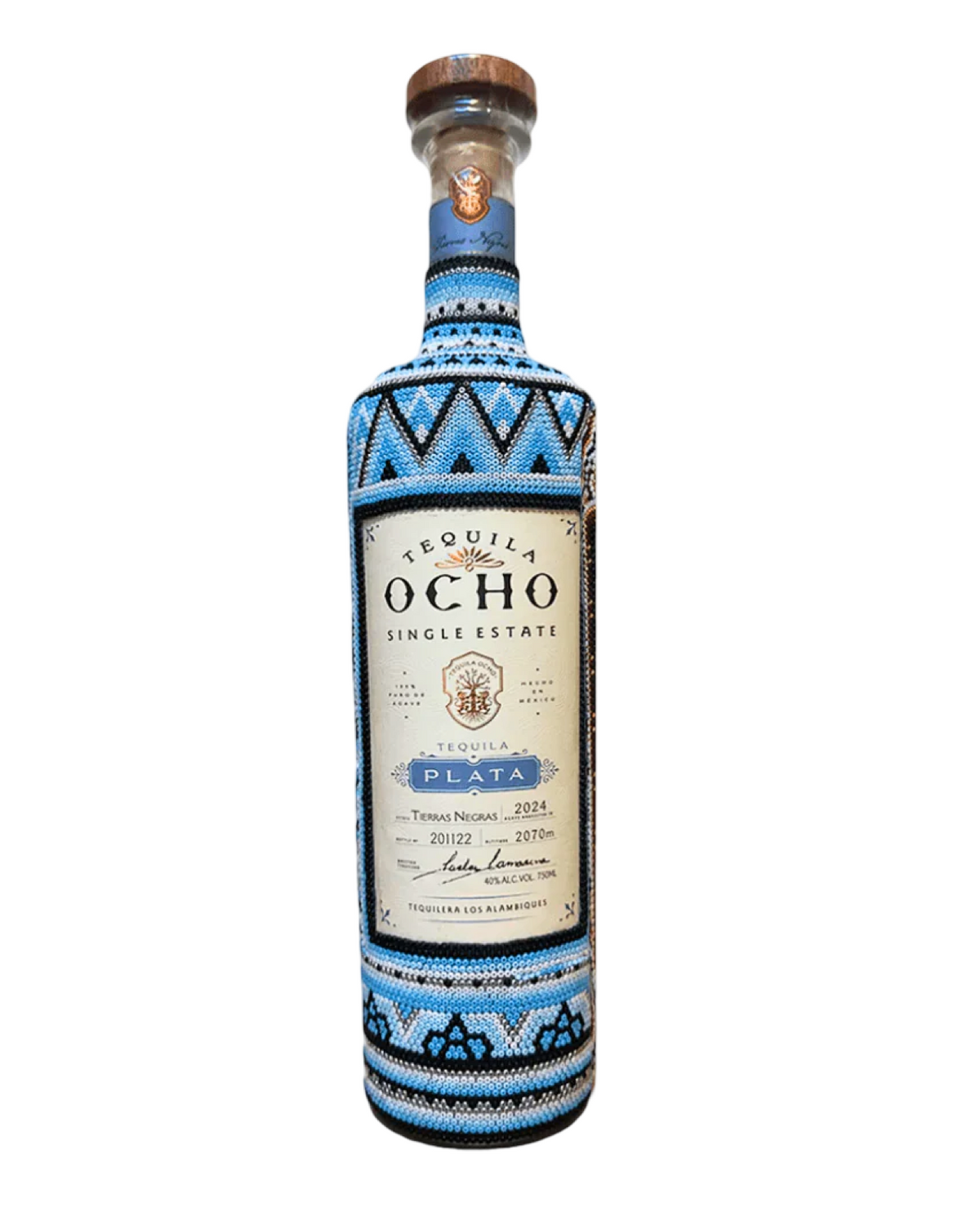Tequila Ocho Huichol Art Edition Plata Tequila 750ml