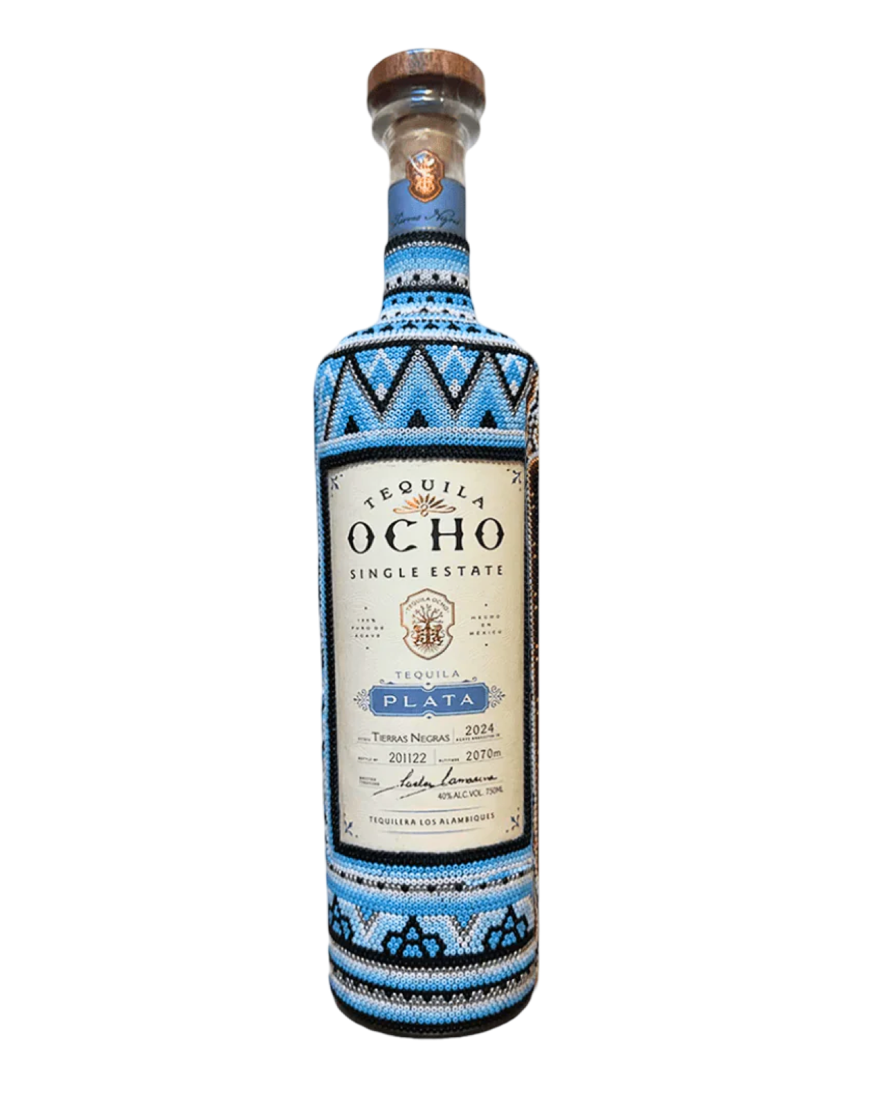 Tequila Ocho Huichol Art Edition Plata Tequila 750ml
