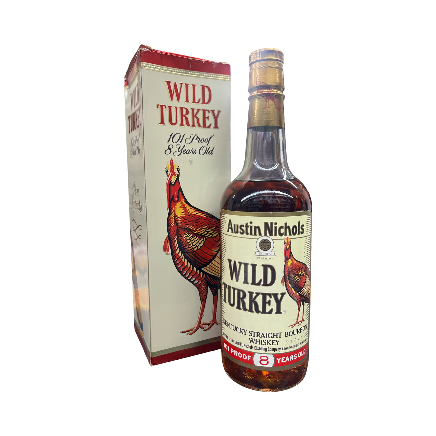 1989 Wild Turkey 8 Year Old Kentucky Straight Bourbon Whiskey 750ml