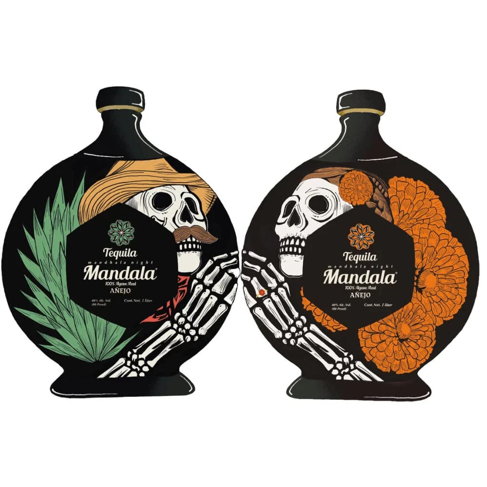2025 Mandala Dia De Los Muertos Life After Death Limited Edition Anejo Tequila 1Lt Bundle 2-Pack