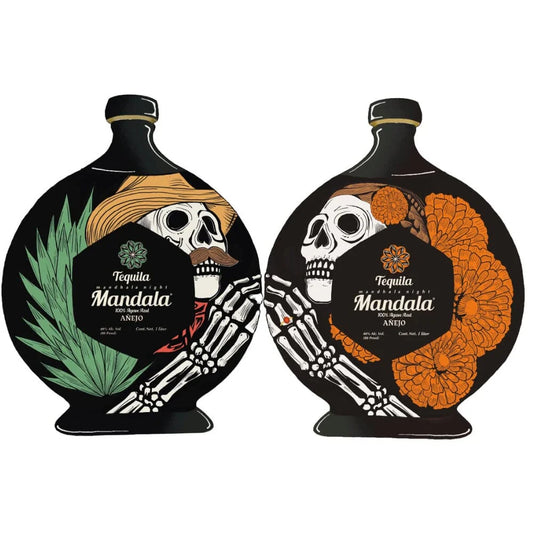 2025 Mandala Dia De Los Muertos Life After Death Limited Edition Anejo Tequila 1Lt Bundle 2-Pack