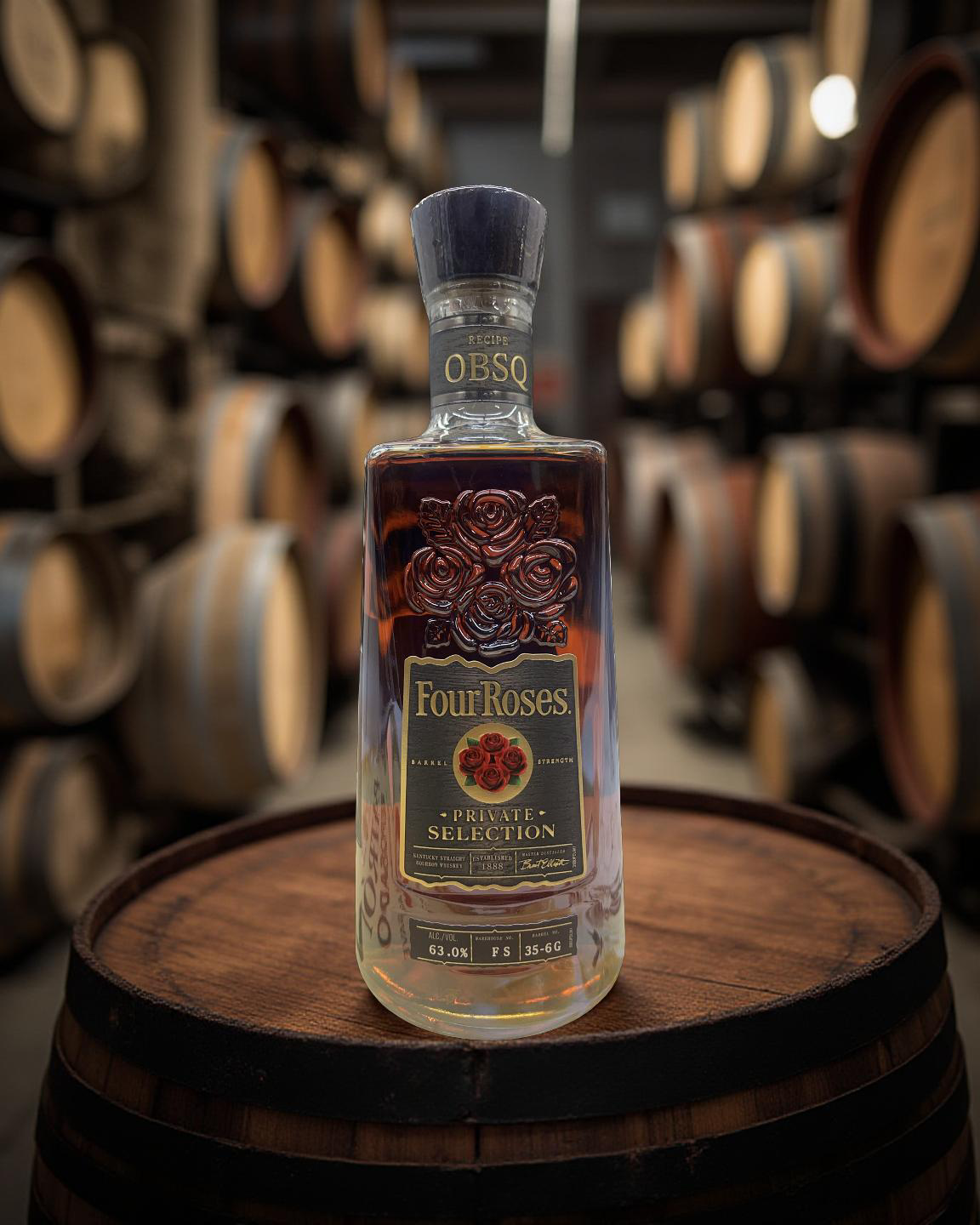 Four Roses Private Selection OBSQ Recipe Tier 6 Limit 2 Proof 126 Single Barrel El Cerrito Liquor Store Pick Kentucky Straight Bourbon Whiskey