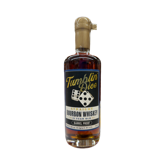 Tumblin’ Dice 11 Year Barrel Proof Straight Bourbon Whiskey Single Barrel (El Cerrito liquor Exclusive) 129.02