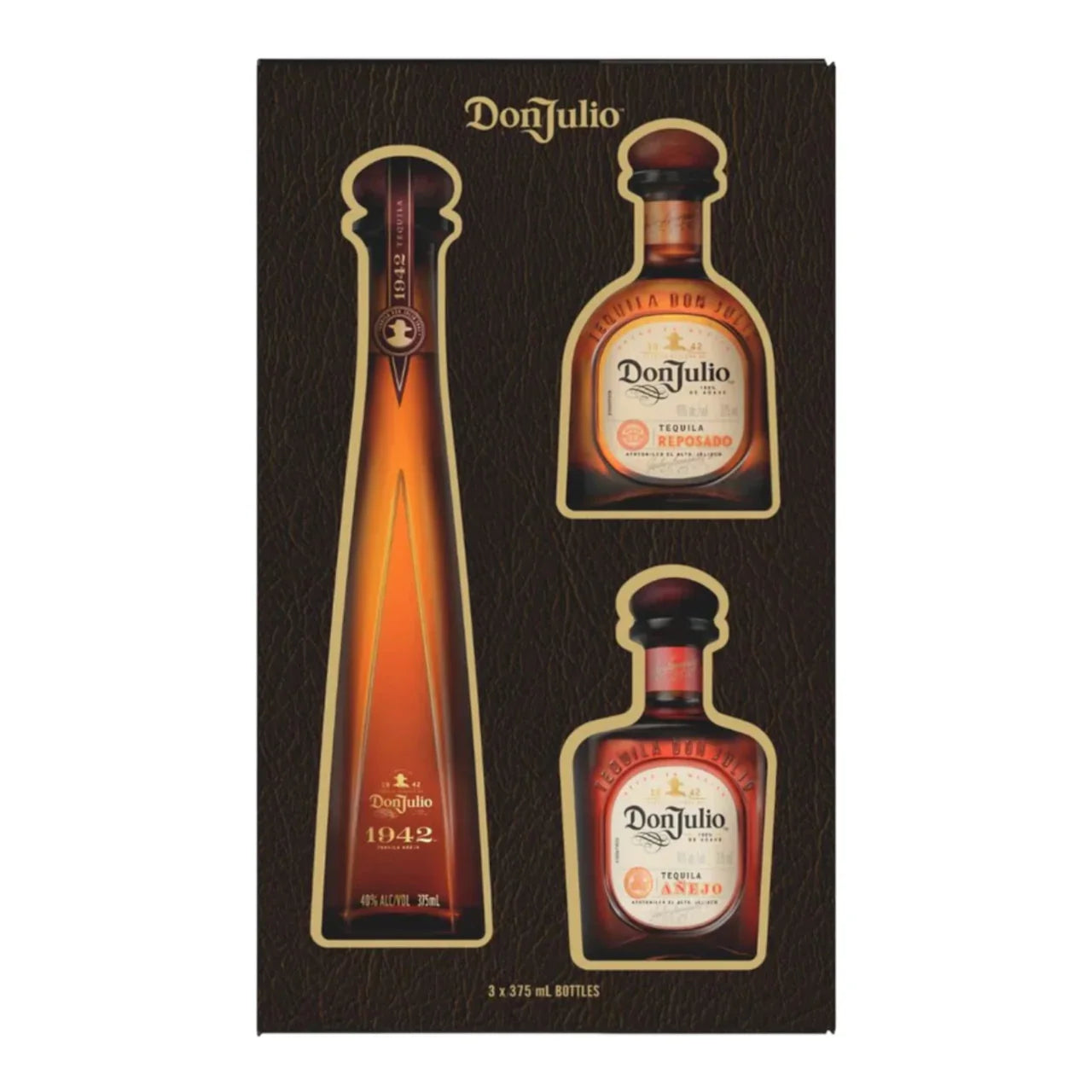Don Julio Tequila Gift Pk (1942, Reposado, Anejo) 3x375ml