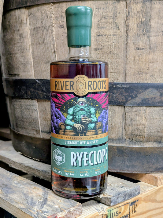 River Roots Barrel 12.5 Year Old  Single Barrel Ryeclops #XR-R-E97 El Cerrito Liquor Store Pick Whiskey