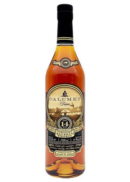 Calumet Farm Single Rack Black 14 Year Old Kentucky Straight Bourbon Whiskey 750ml