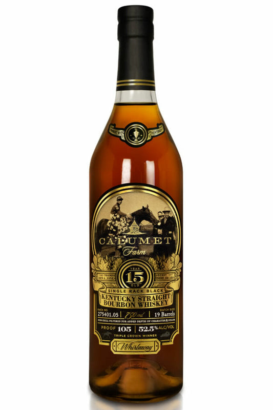 Calumet Farm Single Rack Black 15 Year Old Kentucky Straight Bourbon Whiskey 750ml