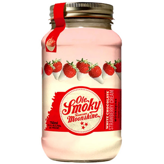 Ole Smoky White Chocolate Strawberry Cream Moonshine 750ml
