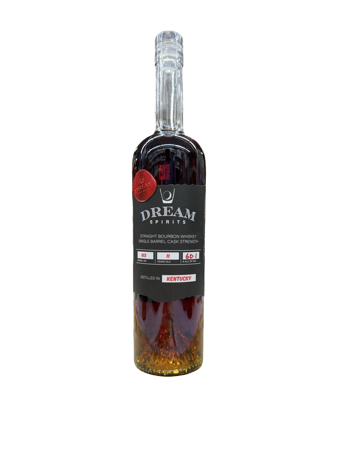 Dream Spirits Single Barrel Cask Strength Kentucky Straight Bourbon Barrel #613 11 Years Old 60.1% ABV (120.2 Proof)