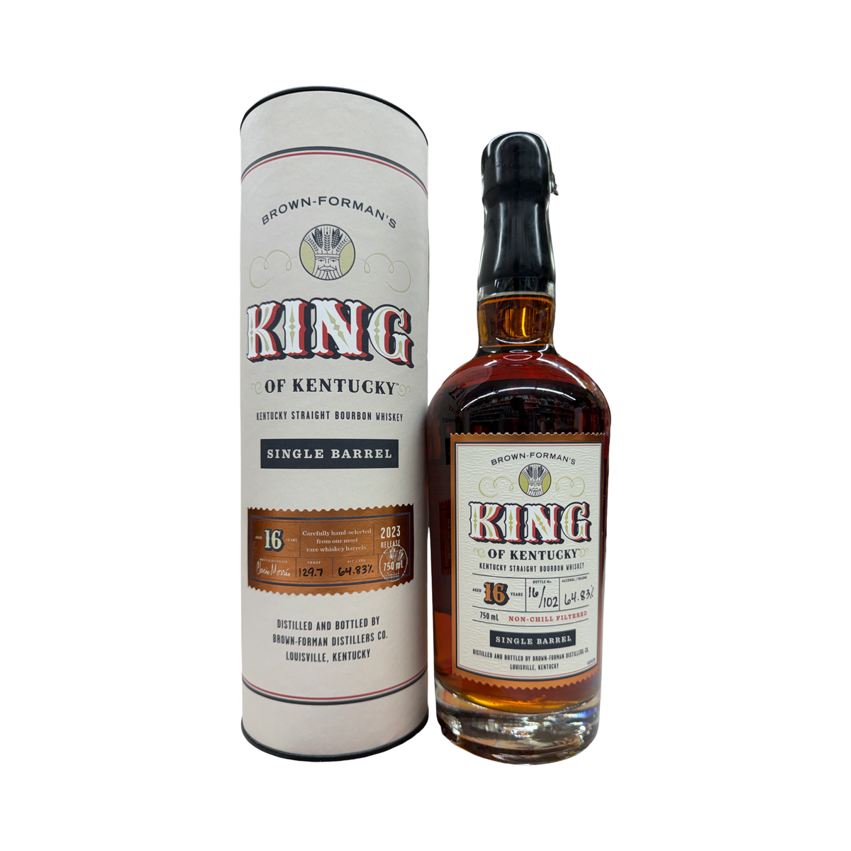 2023 Brown Formans King of Kentucky Single Barrel 17 Year Old 129.7 Proof Kentucky Straight Bourbon Whiskey