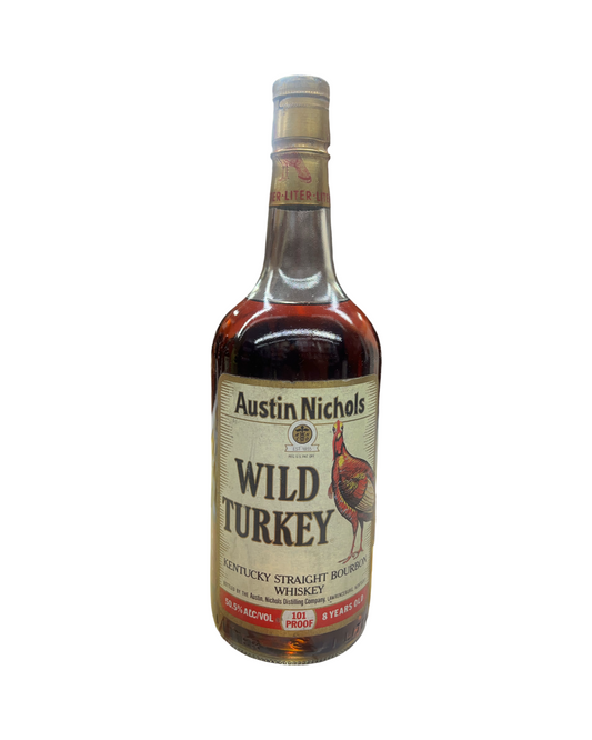1989 Wild Turkey 8 Year Old Kentucky Straight Bourbon Whiskey 1Lt