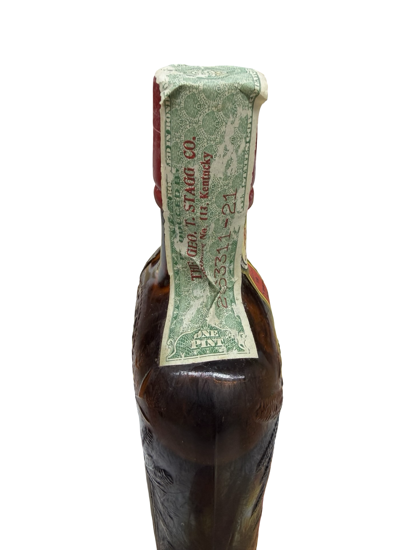 1933 Old Stagg 1914 Special Reserve 19 Year Old 100 Proof Bonded Medicinal Bourbon Whiskey 1 Pint