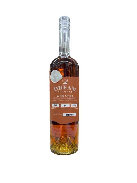 Dream Spirits Wheated Single Barrel Cask Strength Bourbon Barrel #708 9 Years Old 57.8% ABV (115.6 Proof)