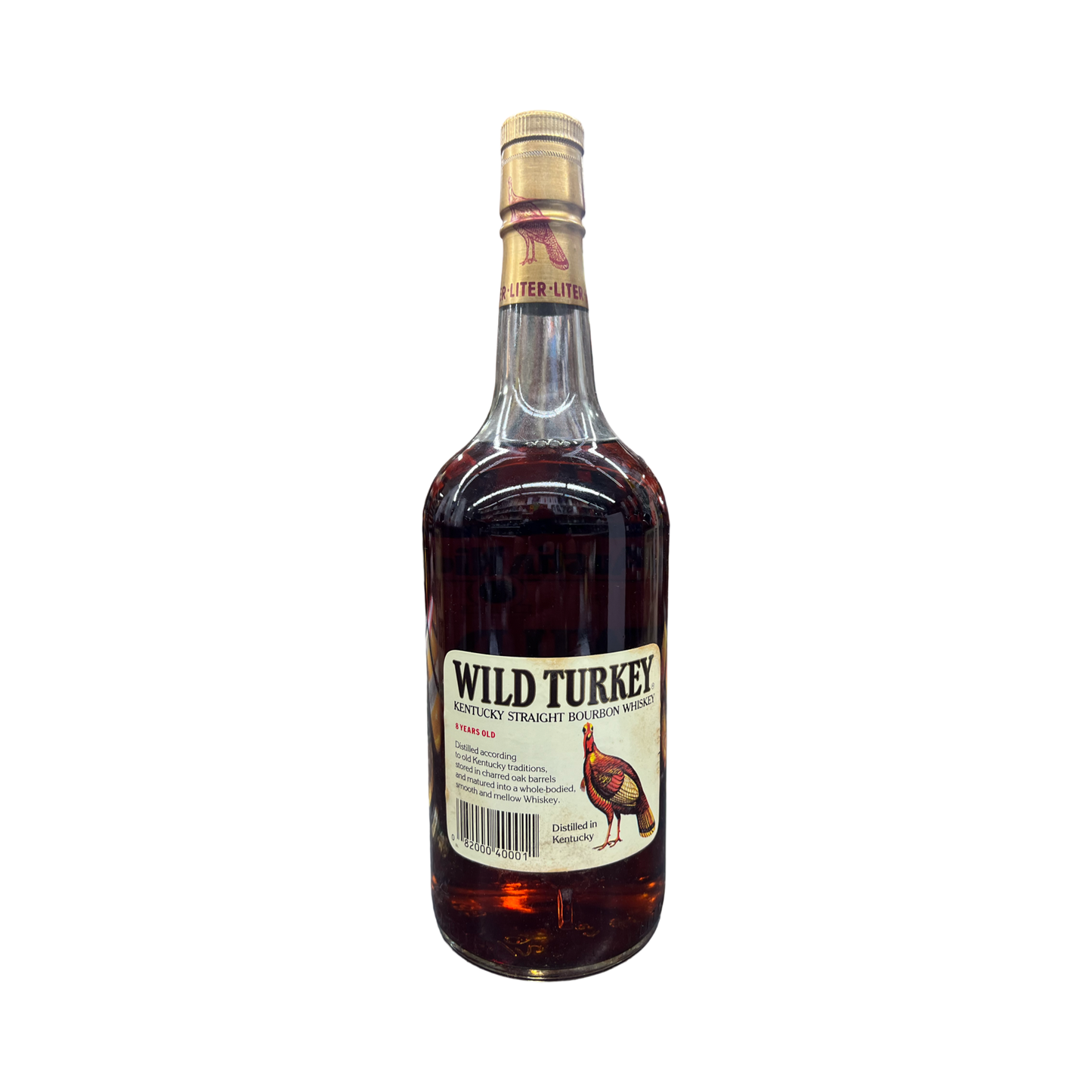 1989 Wild Turkey 8 Year Old Kentucky Straight Bourbon Whiskey 1Lt