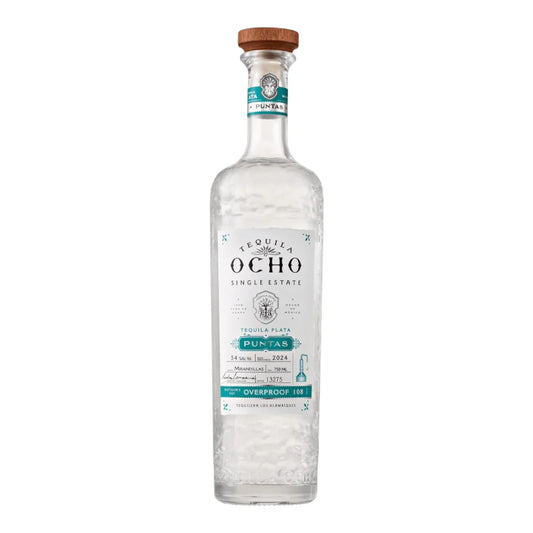 2024 Tequila Ocho Plata Puntas Single Estate Blanco Tequila 750ml