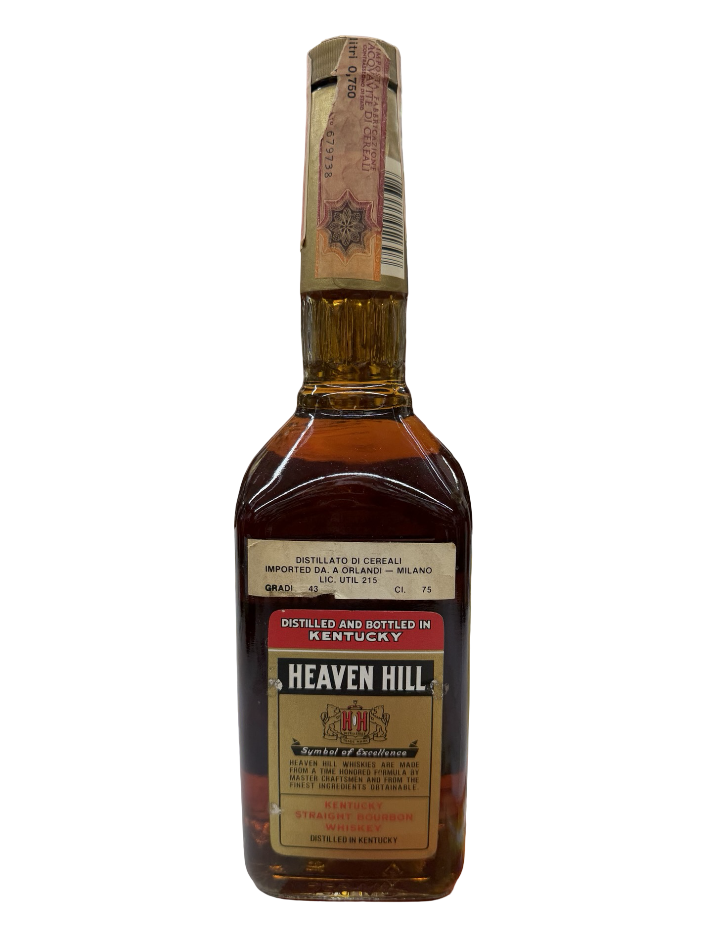 1985 Heaven Hill Distilleries 6 Year Old 86 Proof Bourbon Whiskey