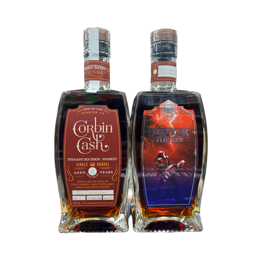 Corbin Cash 8 Year Single barrel Cask Straight Bourbon Whiskey (Stronger Things) El cerrito Liquor Exclusive (149 Proof)