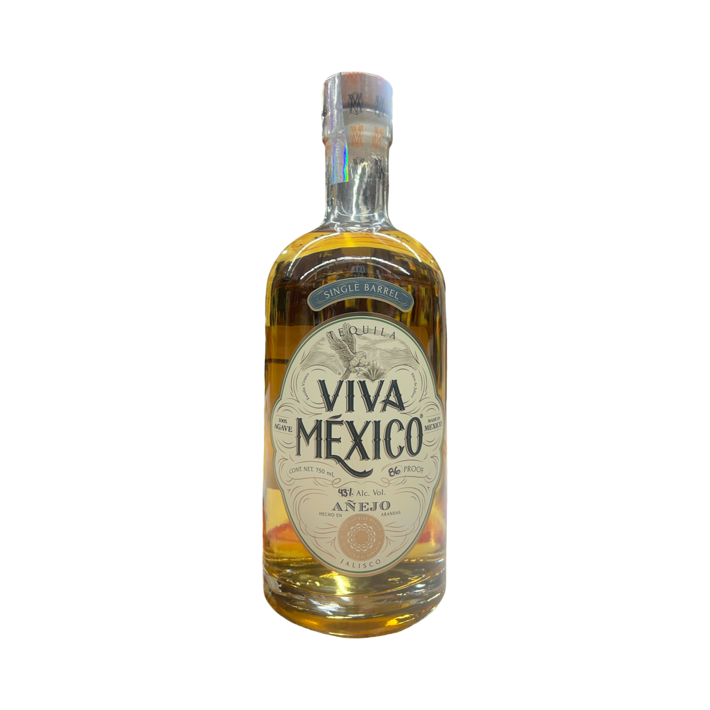Viva Mexico Single Barrel Anejo Tequila (El Cerrito Liquor Exclusive) 86 Proof