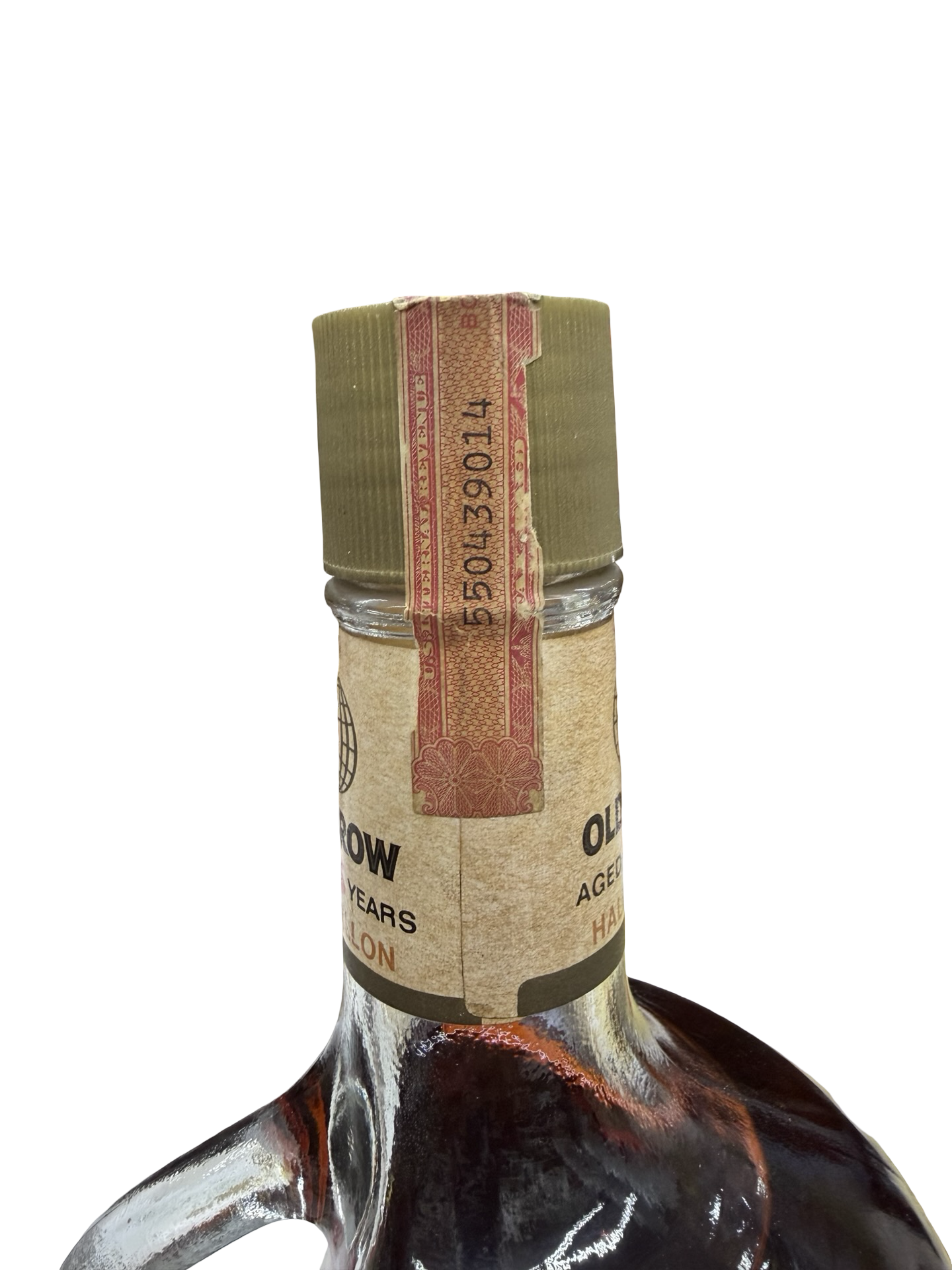 1974 Old Crow Kentucky Straight Bourbon Whiskey Half Gallon