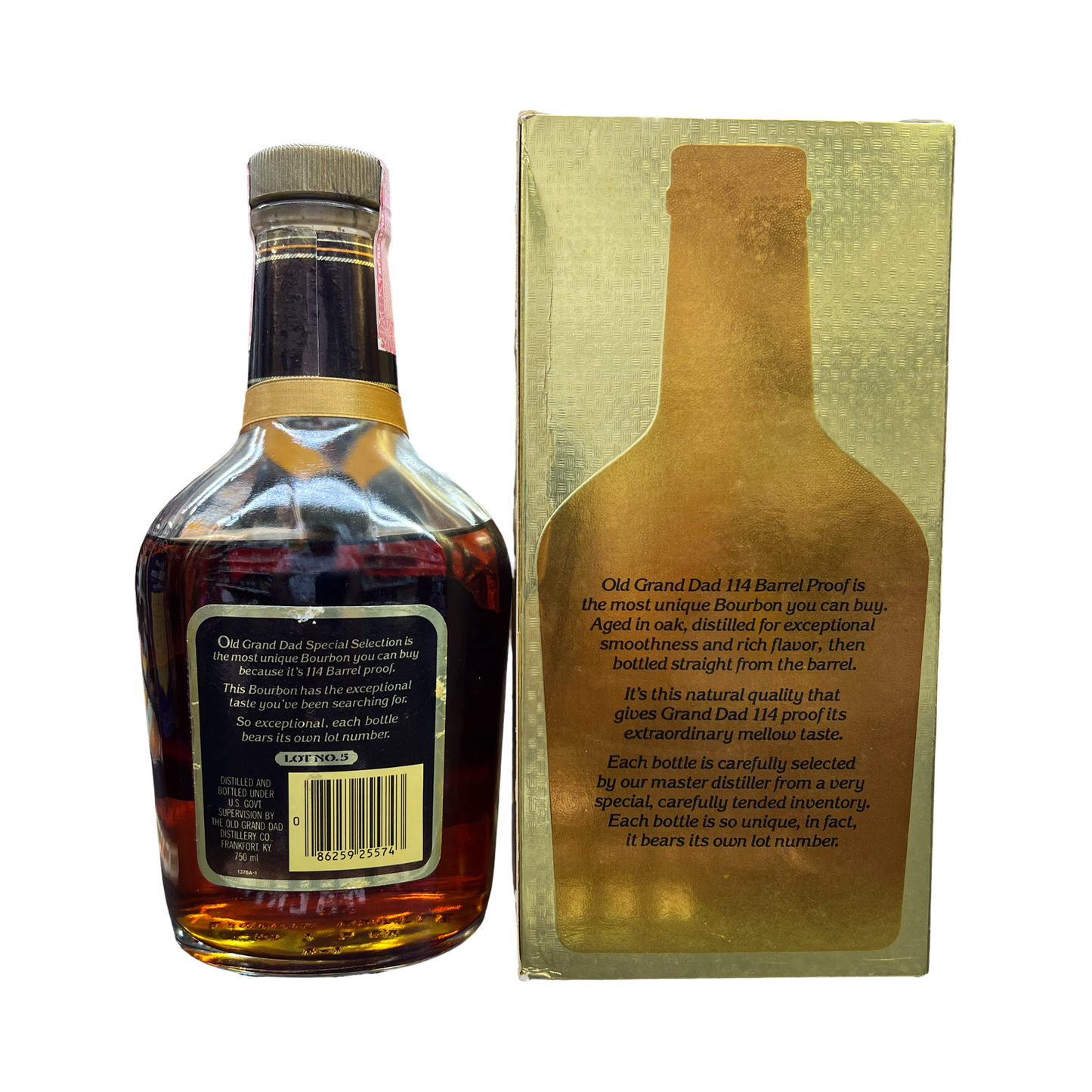 Old Grand-Dad 114 Barrel Proof Lot No.5Kentucky Straight Bourbon Whiskey