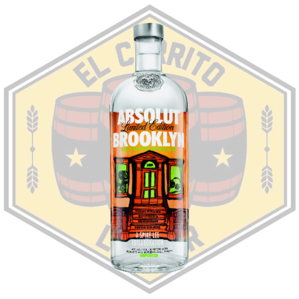 Absolut Brooklyn Limited Edition Red Apple & Ginger Flavored Vodka 1Lt