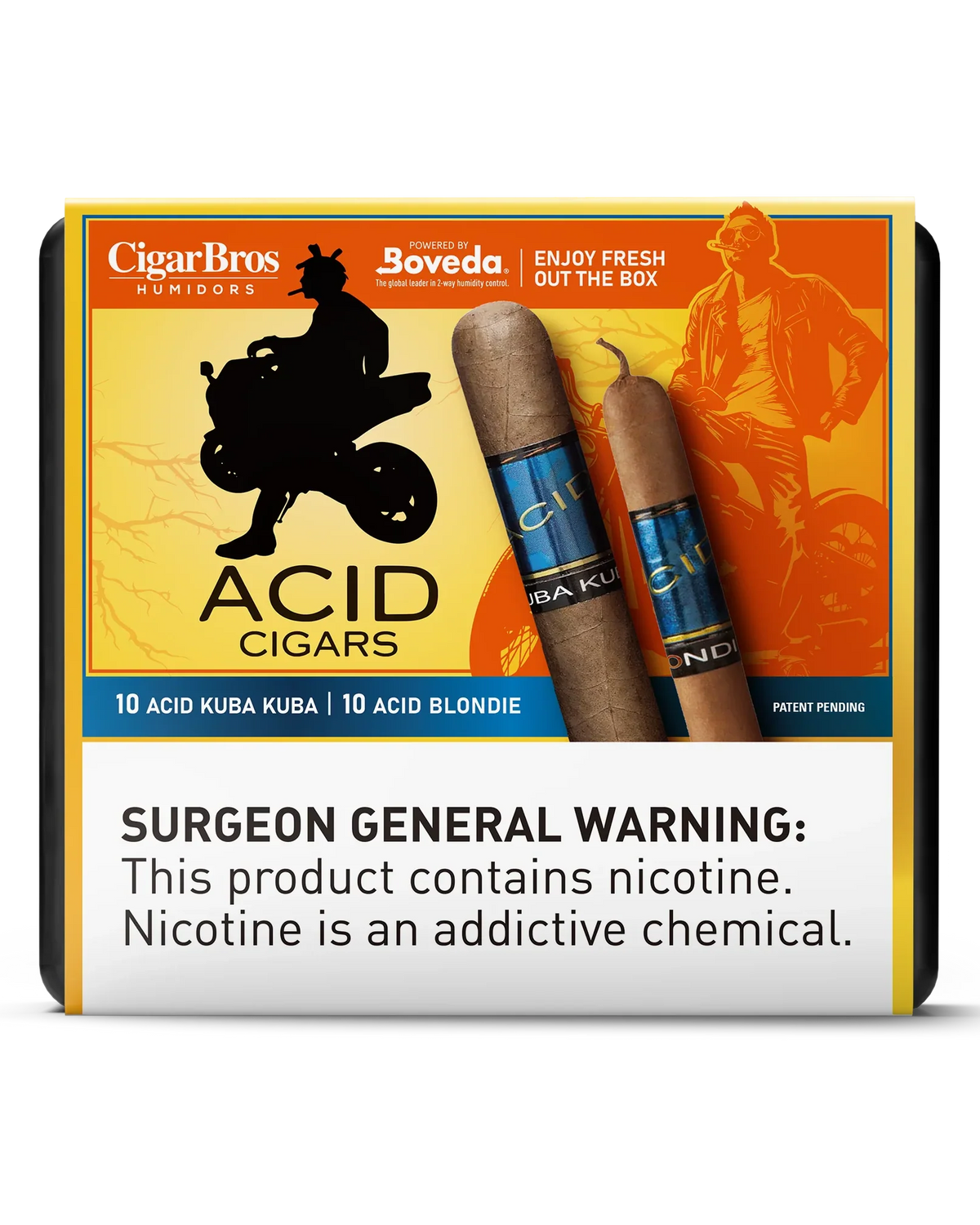 Acid Kuba Kuba & Blondie Cigars Variety Set With Personal Humidor by CigarBros (Box of 10+10)